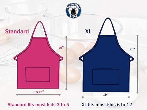 Personalized Kids Apron and Cookie Cutter Bundle (Standard / Purple Apron)