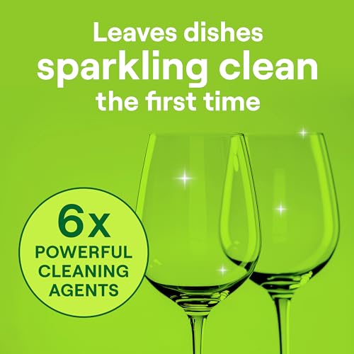 Power Plus Dishwasher Detergent Packs Fresh Citrus scent Pack of 2 for sparkling dishes Dishwasher tabs 40 count (86 Count)