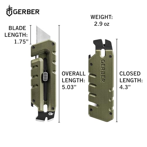 Prybrid EDC Pocket Knife Multitool 8 (Green G10 no Clip)