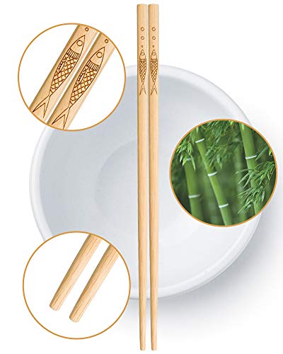 5 pairs of bamboo chopsticks can be reused