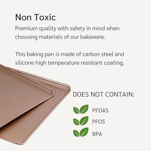 13 x 17 inch Nonstick Cookie Sheet 2 (17'' Cookie Sheet Pan 2-Pack)