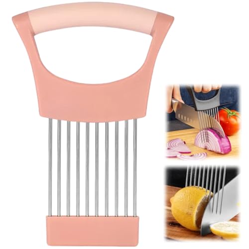 Onion Slice Holder (Pink / 1 Pack)