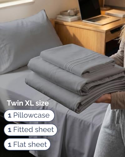 Twin XL 3 Piece Sheet Set (05 - Steel Blue / Twin XL)
