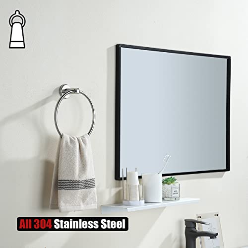 Towel Ring 304 Stainless Steel Hand Towel Holder for Bathroom (Brushed)