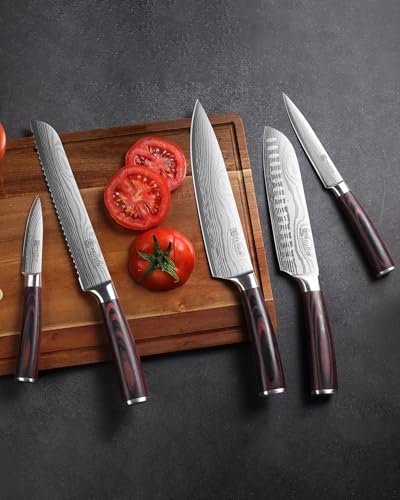 Knife Set 5PCS Kitchen Knife Set without Block