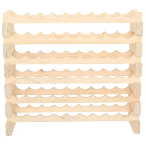 54 Bottle Wine Rack Dark Stain (Dark Stain)