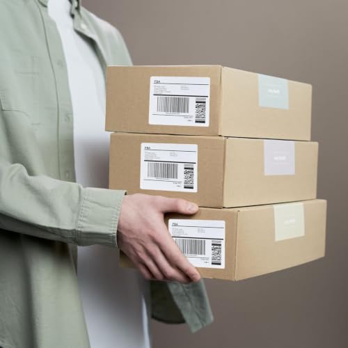 6 up 3-1/3" x 4" Sticker Labels Shipping Address Labels for Laser & Inkjet Printer, 200 Sheets, Total 1200 Labels (3-1/3" x 4" (6-UP) / 200 Sheets)