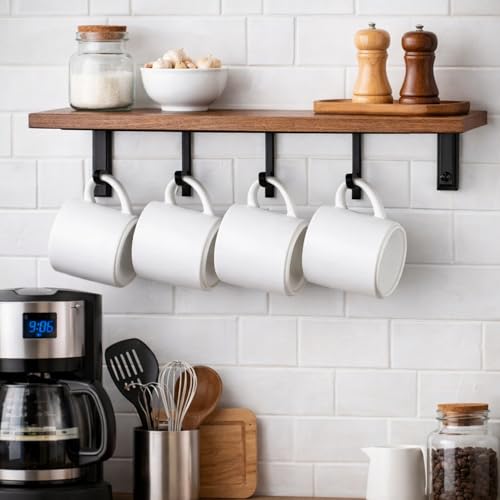14 OZ Coffee Mugs Set of 6 (Matte White / Set of 6(14 Ounces))