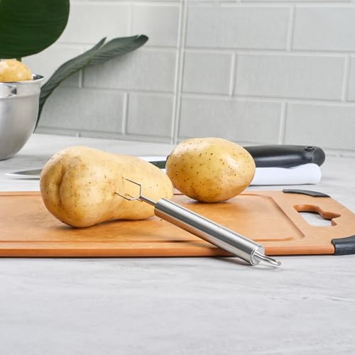 6 in Stainless Steel Potato Peeling Fork (6 Count)