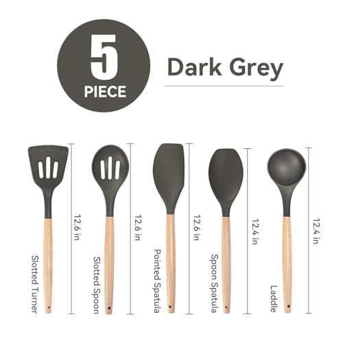 Non Stick Silicone Cooking Utensils Set (5 Count)