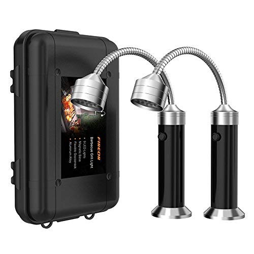 Barbecue Grill Light Magnetic LED Flexible Gooseneck Grilling Accessories (Black)