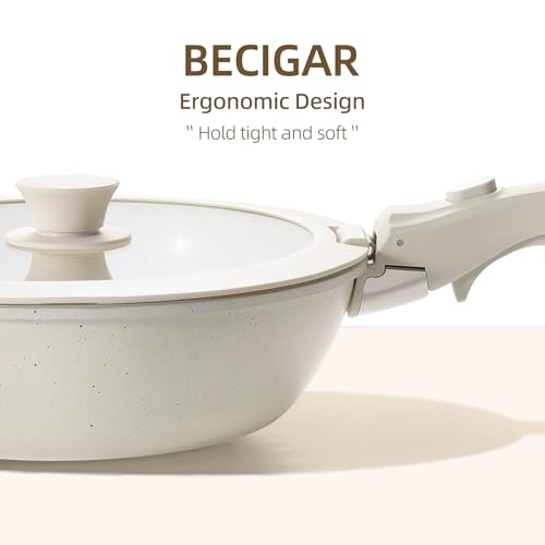 24PCS Ceramic Pots and Pans Set (White 24 Pcs)