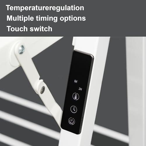 Heated Clothes Drying Rack Foldable Timer Shoes Socks