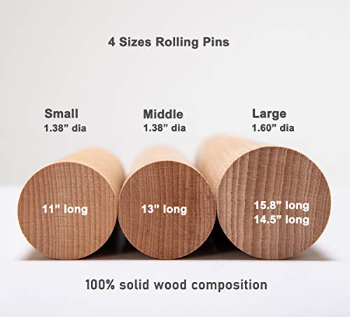 Wood Rolling Pin (14.5*1.6inch)