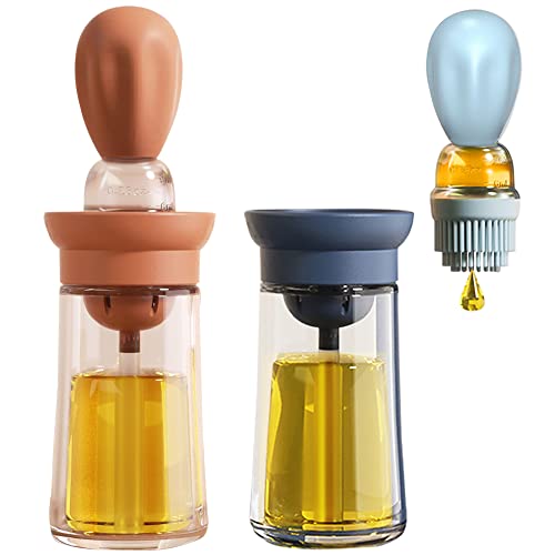 Oil Dispenser with Brush (Blue+Red)
