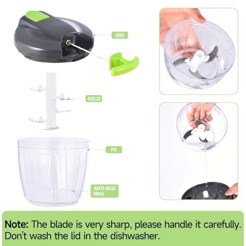 Manual Food Processor Vegetable Chopper