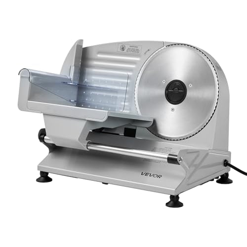 Meat Slicer 7.5" Electric Deli Slicer with 2 SUS420 Blades (7.5 inch / Silver)