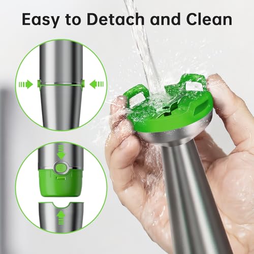 Immersion Blender Handheld Corded Hand Blenders Set 1100W (Apple Green / 5 in 1)