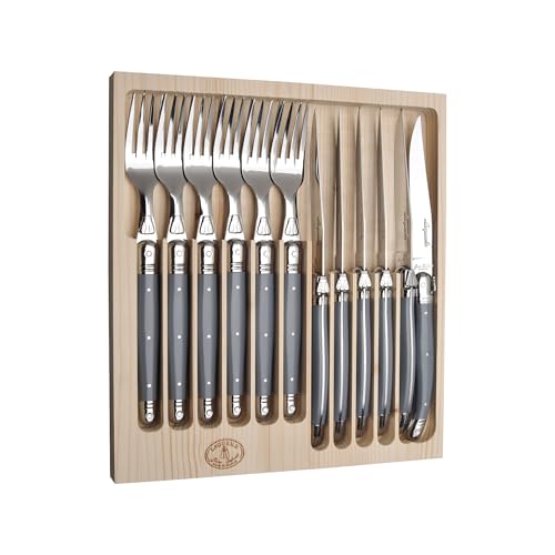Laguiole 12 Piece Flatware Set (Gray)