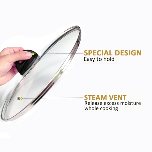 Glass Lids for Pot and Pan (8 Inch)