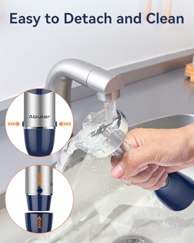 Immersion Blender Handheld 1000W 5 in 1 Corded Stick Hand Blender Kitchen with 12 Speed (Blue)