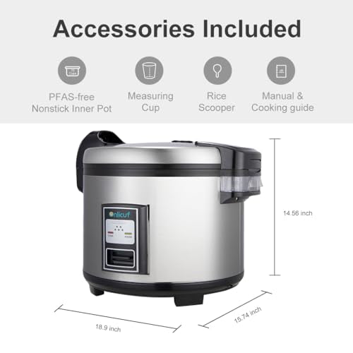 Commercial Rice Cooker 35 Cups Uncooked (Oversize)