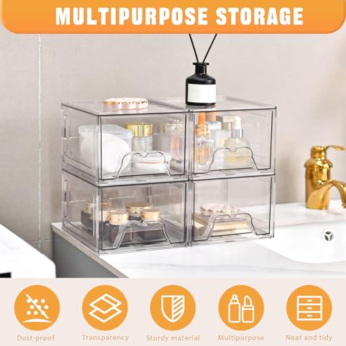 6 Pack Stackable Storage Drawers