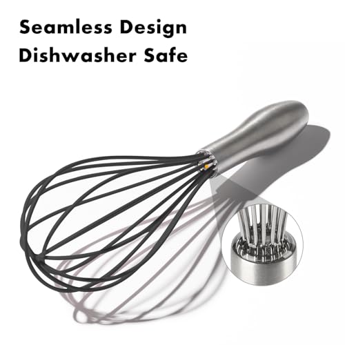10 Inch Black Silicone Whisk (10 inch black)