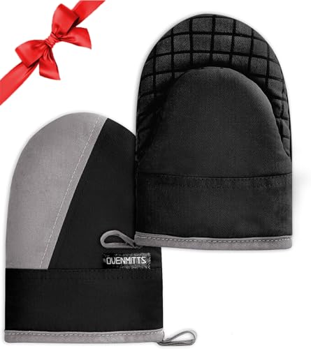 Mini Oven Mitts (Black)