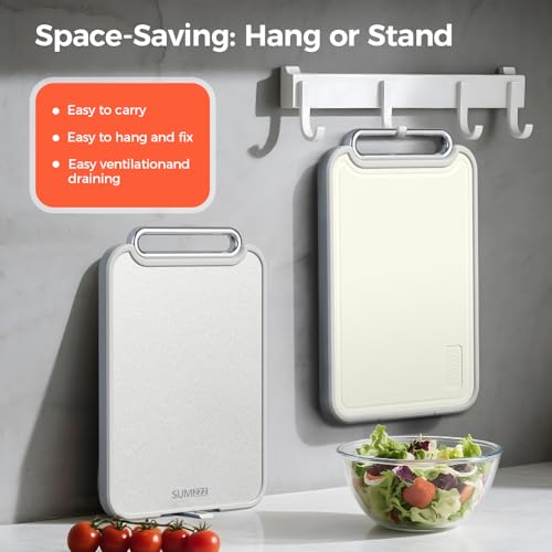 Stainless Steel Cutting Board for Kitchen (Set of 2(S+M))