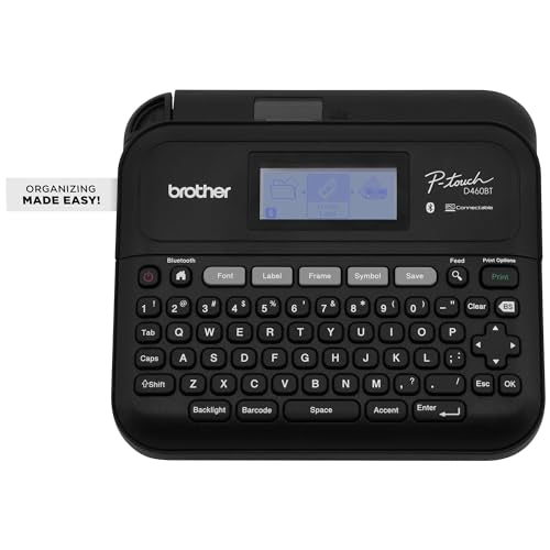P-Touch PT-D460BTVP Business Expert Connected Label Maker | Connect and Create via Bluetooth®-on TZe Label Tapes up to ~3/4 inch (PTD460BTVP Bluetooth & Carry Case)