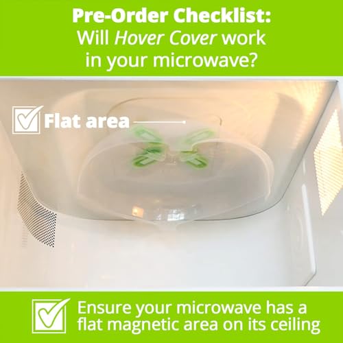 Magnetic Microwave Splatter Cover for Food (Green)