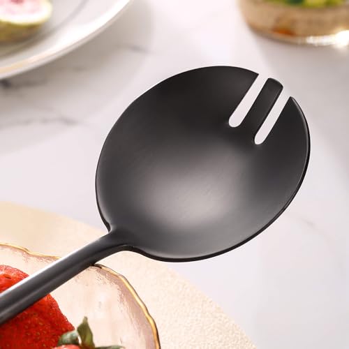 Black Salad Serving Utensils (Black)