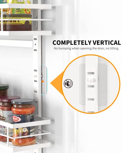 White 9 Tier Over The Door Pantry Organizer (9-Tier Standard / White)