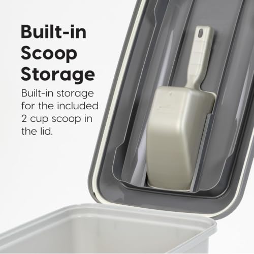 Dog Food Storage Container (54 lbs / Gray/Dark Gray)