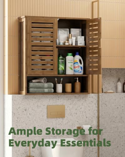 Bathroom Cabinet Wall Mounted (Walnut)