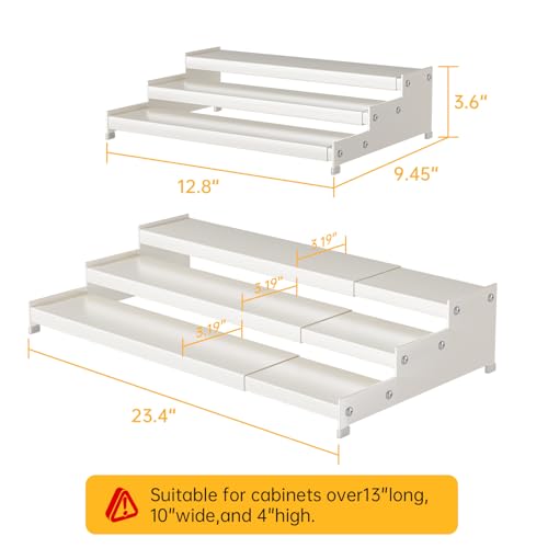 Expandable Carbon Steel Spice Rack Organizer for Pantry (2 Count)