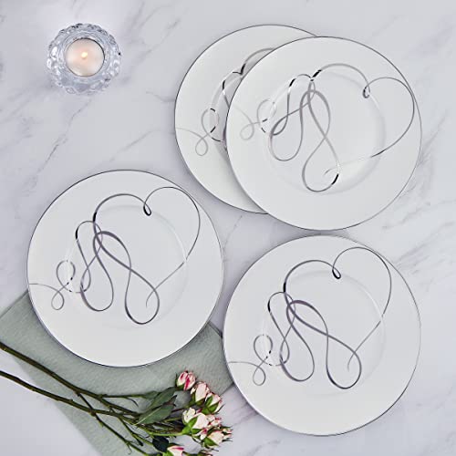 Love Story Platinum Banded Salad Plates (Salad Plates)