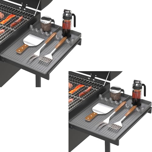Silicone Griddle Tool Mat for Blackstone and Weber (Grey-2Pcs)