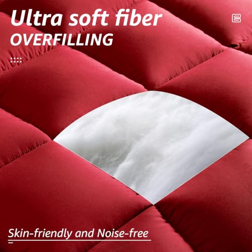 All Season Queen Size Bed Comforter (Red / Queen（88*88）)