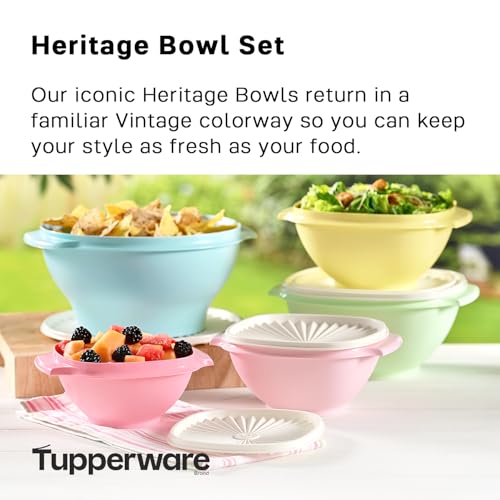 Heritage 10 Piece Vintage Food Storage Set (10 Piece Set - Classic Multicolor)
