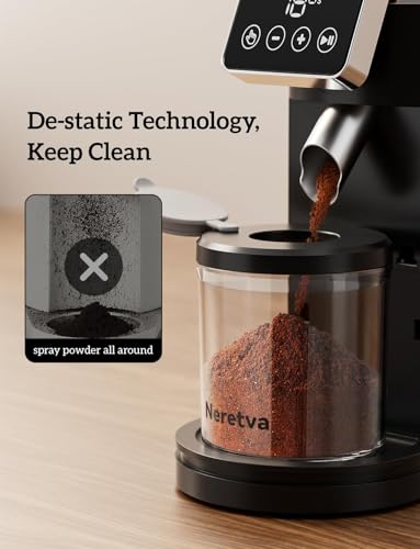 Stainless Steel Espresso Grinder with Portafilter Holder (Silver)