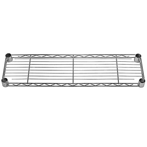 Shelving Inc. 8" d x 30" w x 34" h Chrome Wire Shelving with 3 Tier Shelves (3 Count)