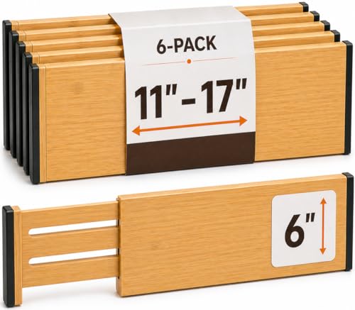 6 Pack Drawer Dividers 6 (6 Count)