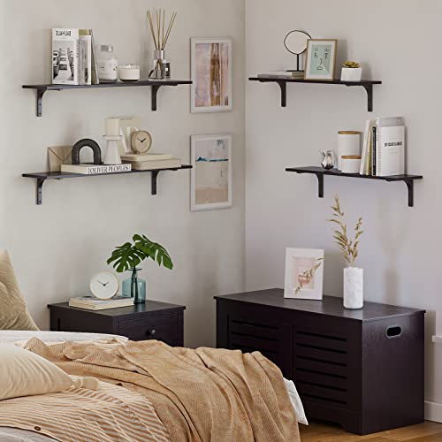 Long Wall Shelves (Espresso / 31.5 Inch)