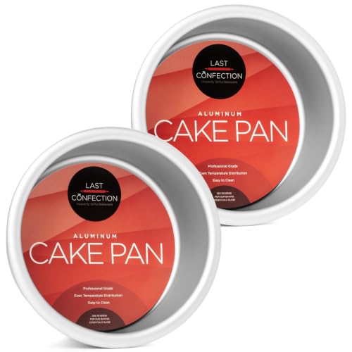 4 x 2 Inch Round Cake Pans (2 Pack - 4" x 2" Deep)