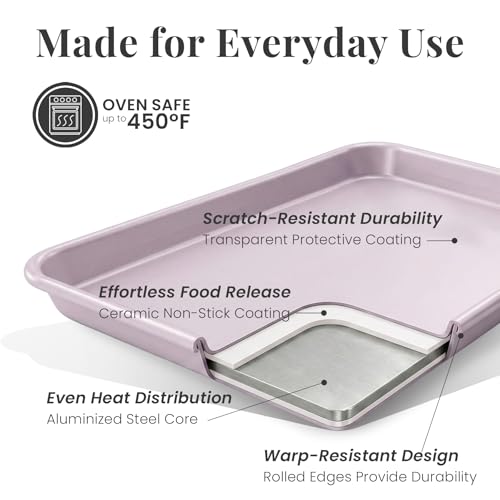 8 Piece Stackable Bakeware Set (Lavender)