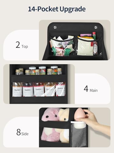 5 Tier Over the Door Organizer (Black / 5 Tier)