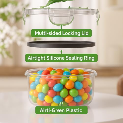 50 Pcs Large Food Storage Containers with Lids Airtight (50 Pcs)