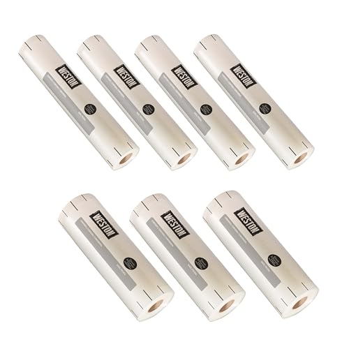 Vacuum Sealer Bags (7 Count, Clear / 8" x 20’ & 11” x 16’ Rolls for Custom Sizes)